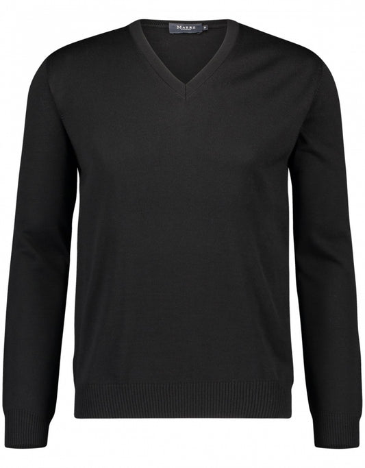 V-Hals Pullover | Zwart