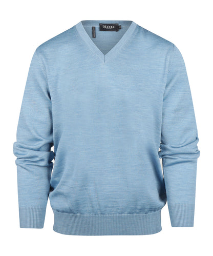 V-Hals Pullover | Blauw