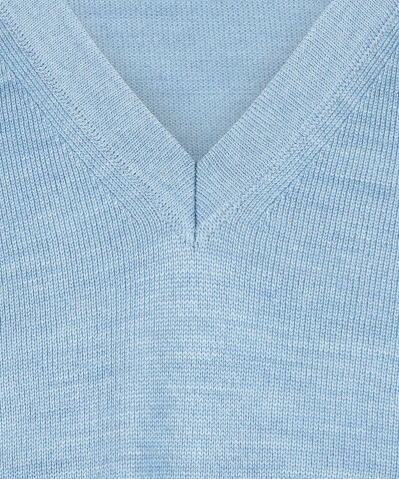 V-Hals Pullover | Blauw