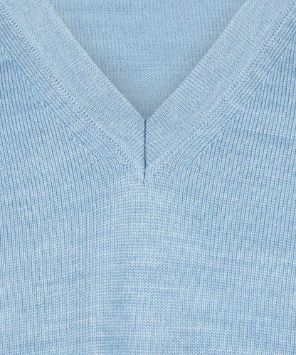 V-Hals Pullover | Blauw