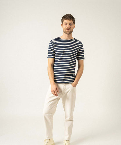 Levant Rundhals-T-Shirt | Marineblau