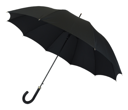 Praktischer Vollrahmen-Regenschirm | Schwarz