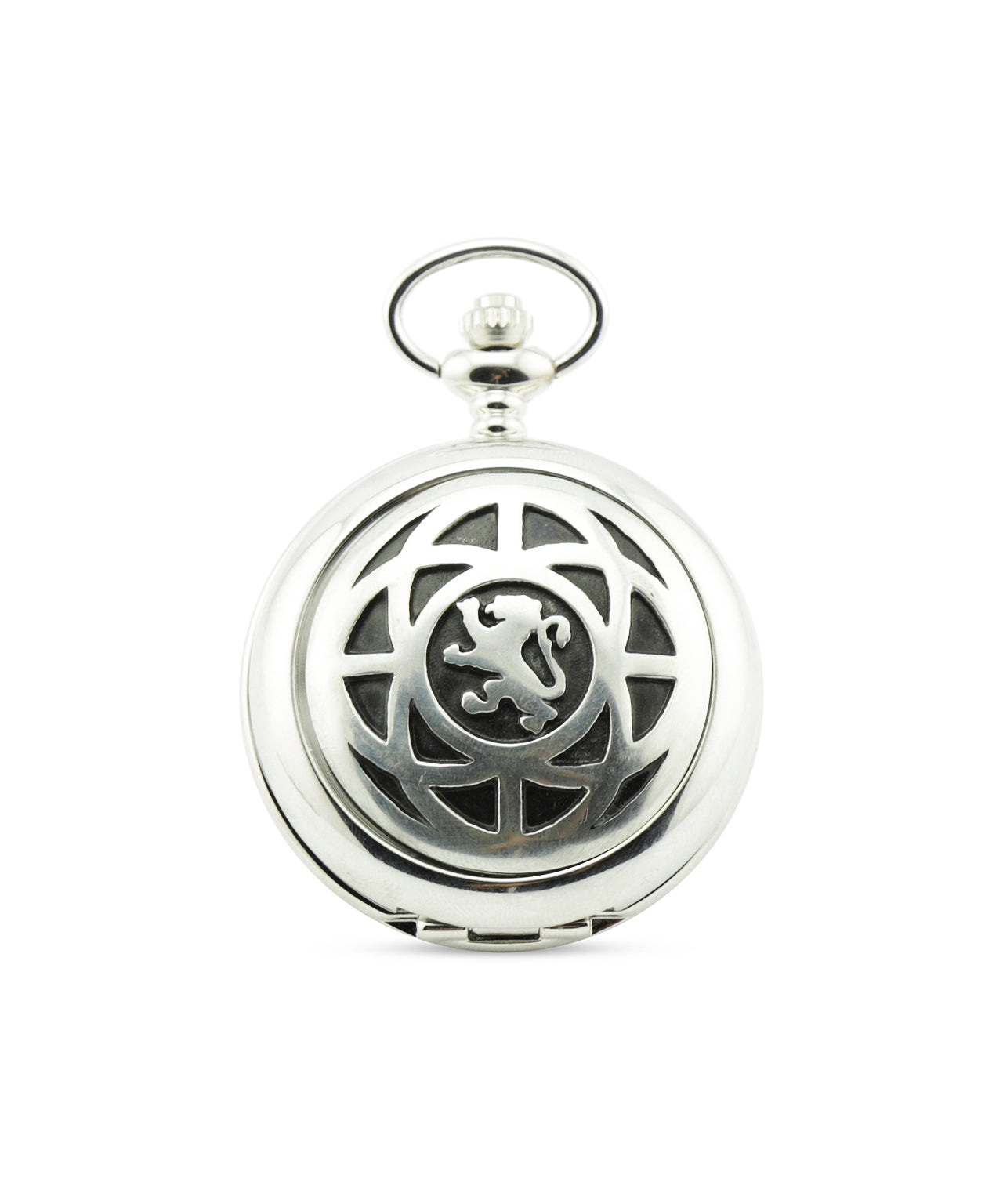 Stilvolle Taschenuhr | Andreaskreuz/Löwe