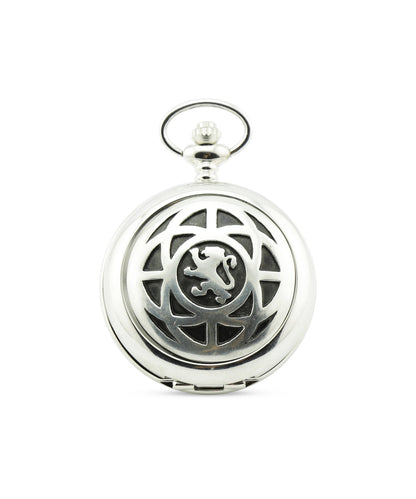 Stilvolle Taschenuhr | Andreaskreuz/Löwe