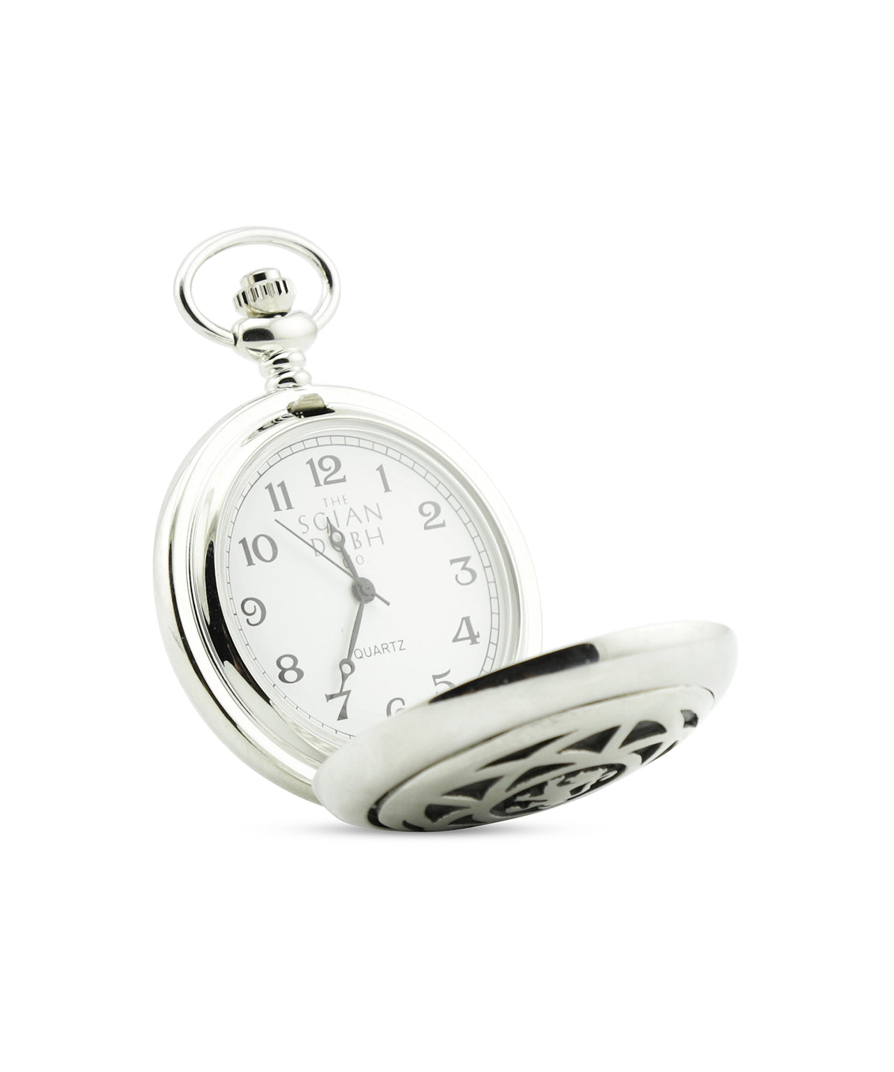 Stilvolle Taschenuhr | Andreaskreuz/Löwe