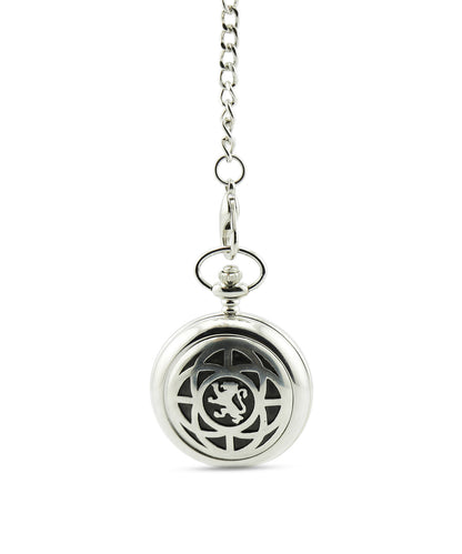 Stilvolle Taschenuhr | Andreaskreuz/Löwe