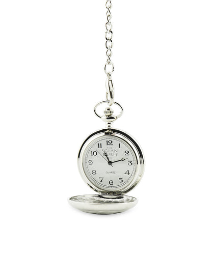 Stilvolle Taschenuhr | Andreaskreuz/Löwe
