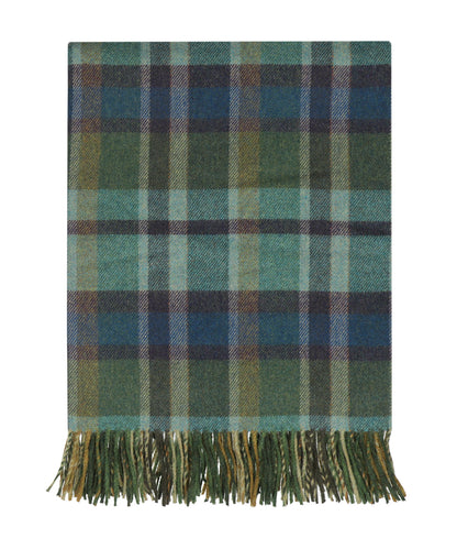 Plaid Lamswol | Green Blue Tartan