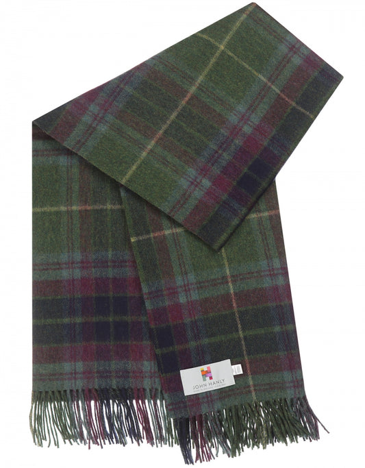 Plaid Lamswol | Green/Purple Tartan