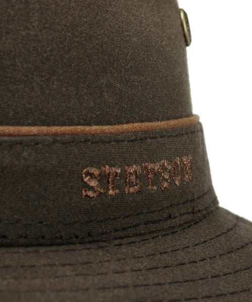 Hoed Traveller Waxed | Bruin