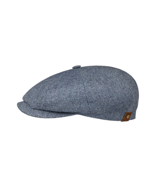 Hatteras Silk | Blauw herringbone