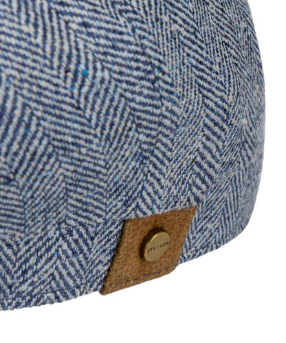 Hatteras Silk | Blauw herringbone