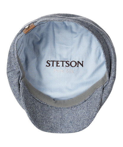 Hatteras Silk | Blauw herringbone