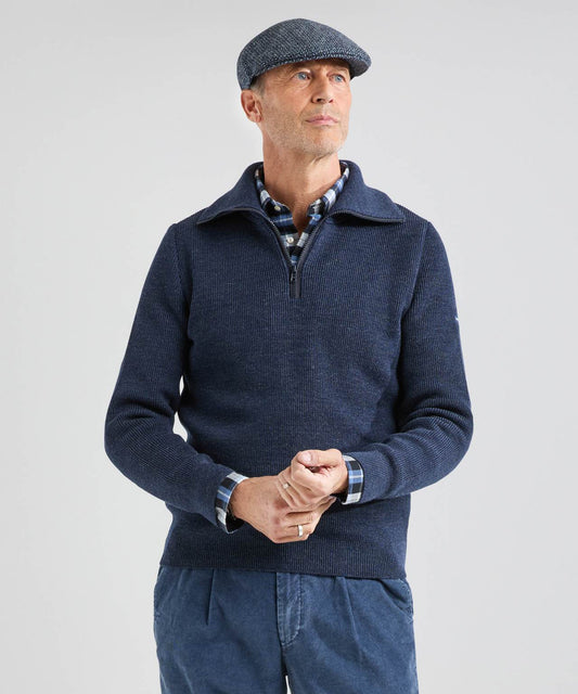 Rits Pullover Cotentin | Bleu Chine