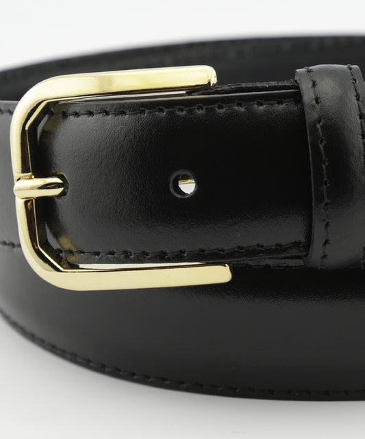 Riem Goudkleurige Gesp | Zwart