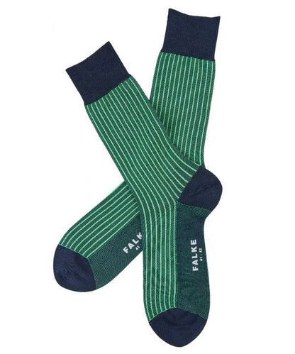 Oxford-Socken für Herren mit Neonstreifen | Blau