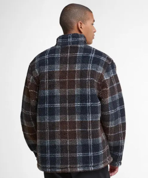 Barbour Tartan Sherpa Fleece | Nacht Blauw