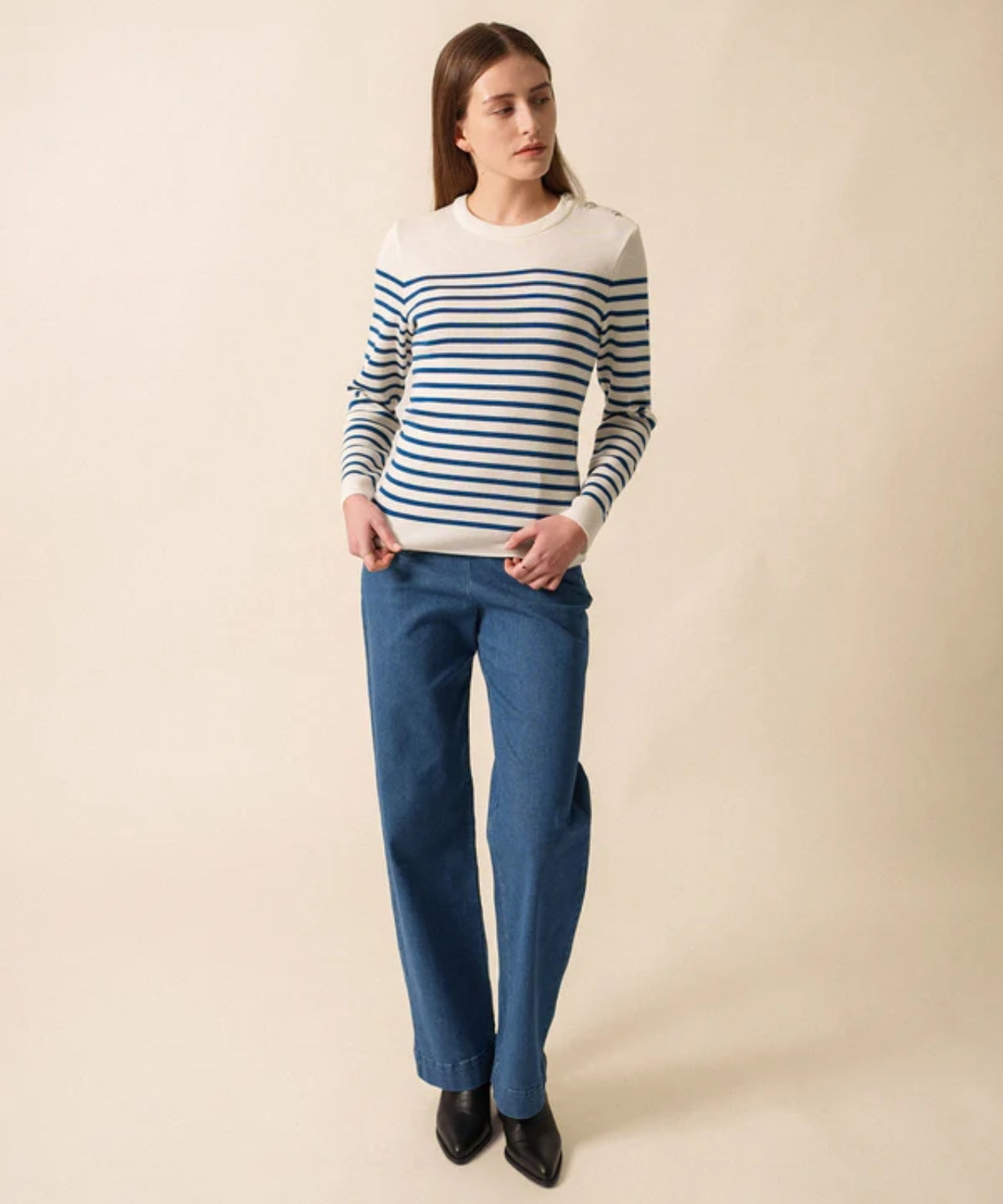 Pullover Maree IIR | Blanc/Lac