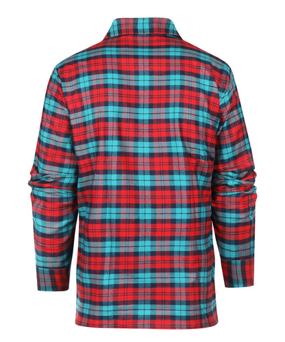 Derek Rose Pyjama | Aqua Red check