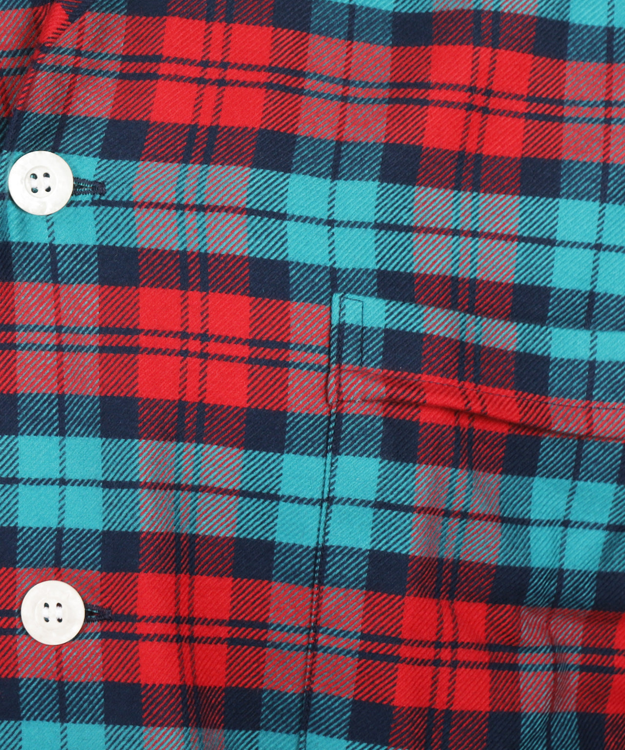 Derek Rose Pyjama | Aqua Red check