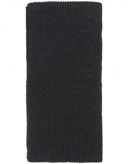 Strickschal aus Wolle | Anthrazit