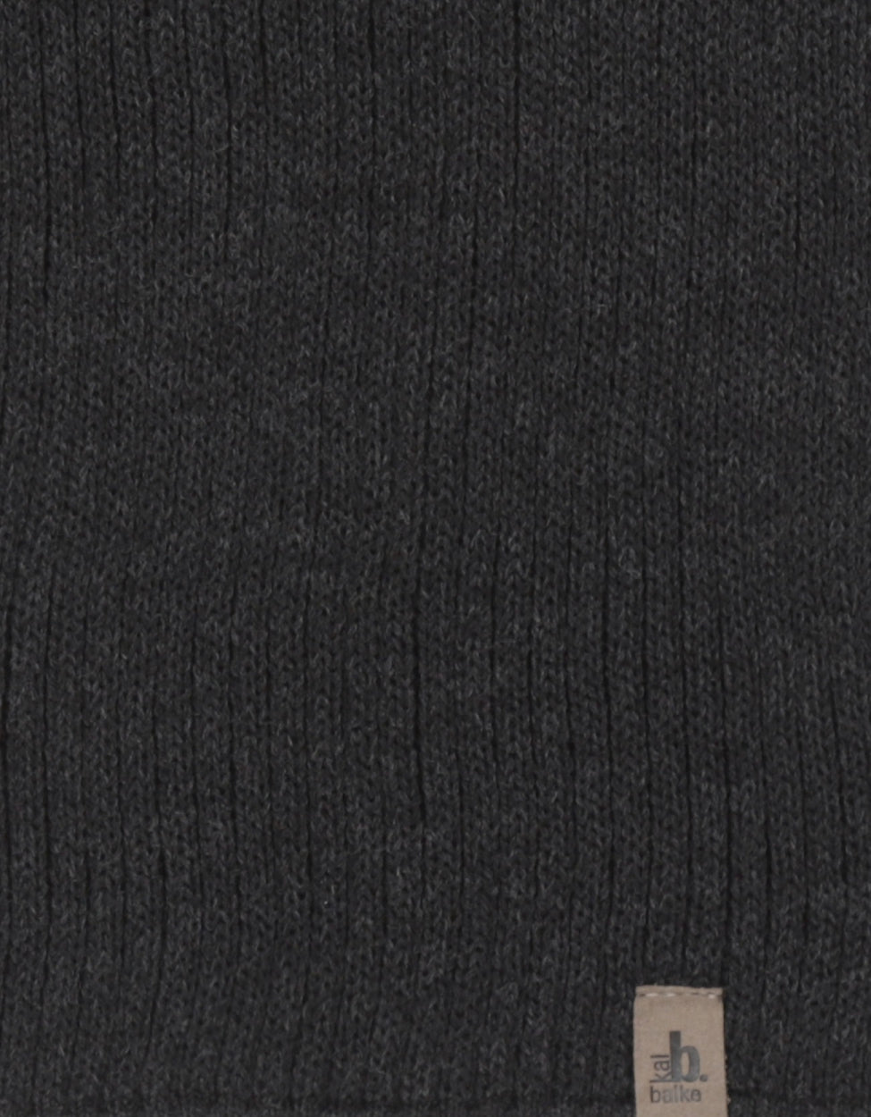 Strickschal aus Wolle | Anthrazit