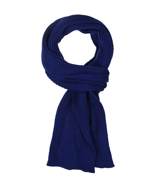 Sjaal gebreid wol | Donkerblauw