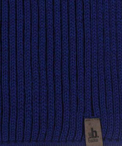 Gestrickter Wollschal | Blau