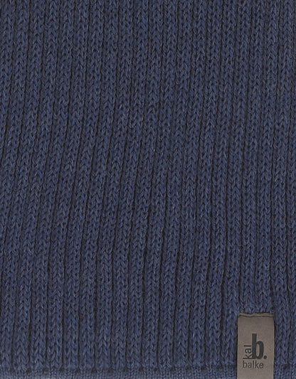 Gestrickter Wollschal | Denim