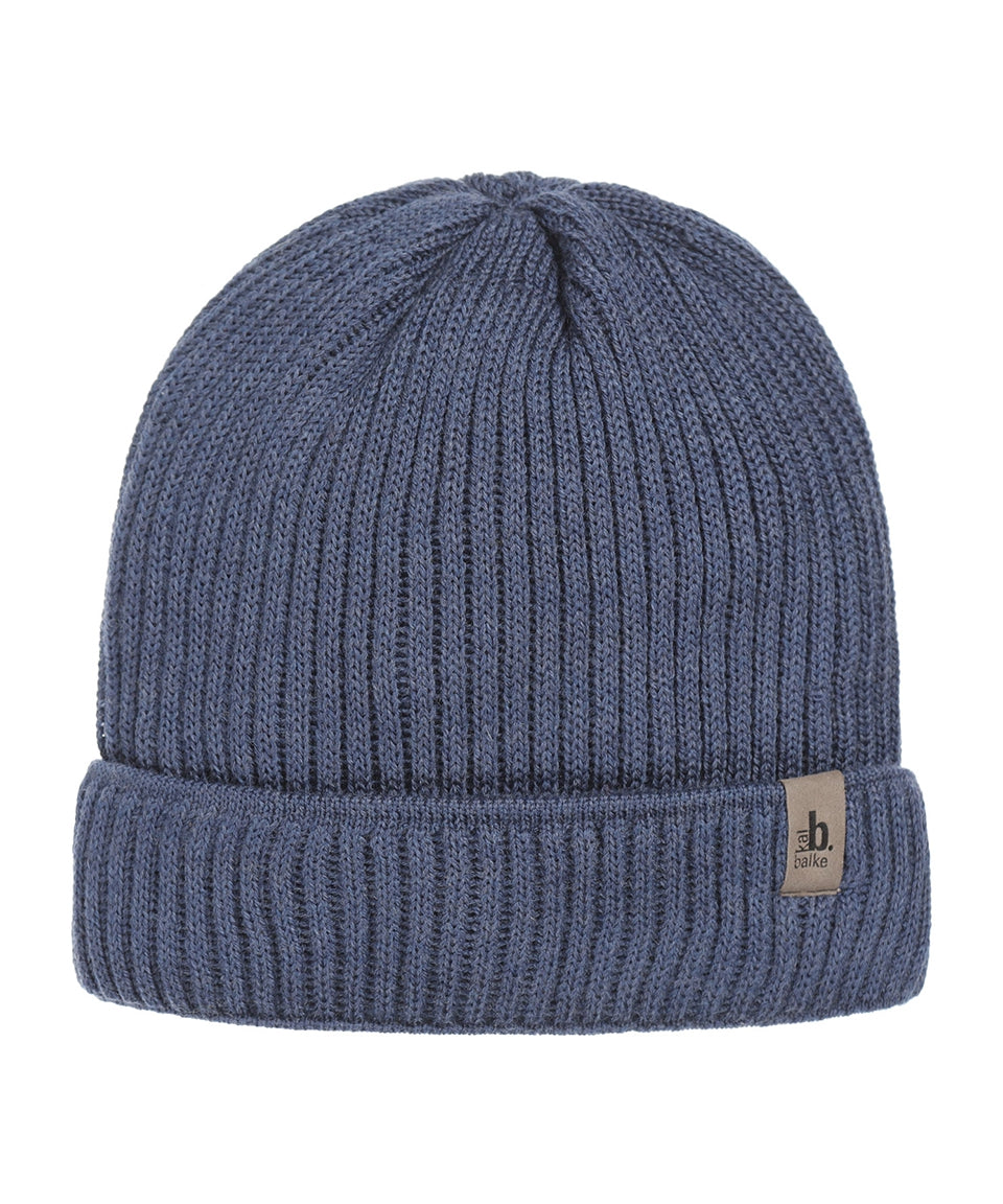 Soft Merino Wool Hat | Denim Blue