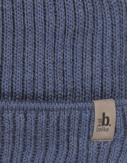 Muts Wol | Denim Blauw
