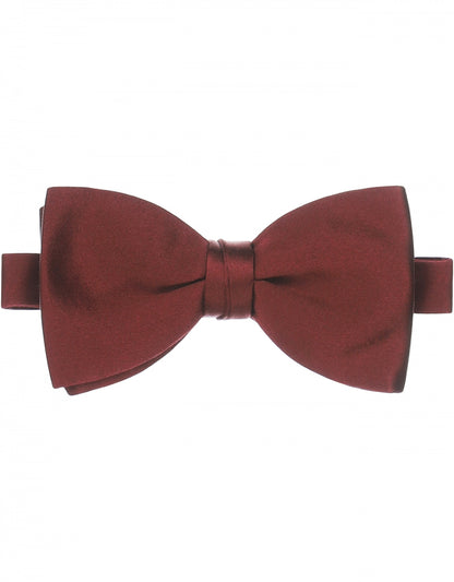 Stylish Silk Bow Tie | Bordeaux Red