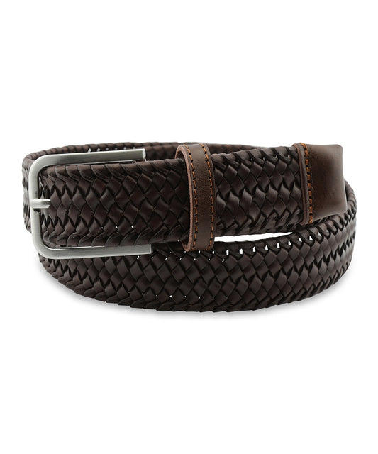 Gevlochten Leren Riem | Bruin