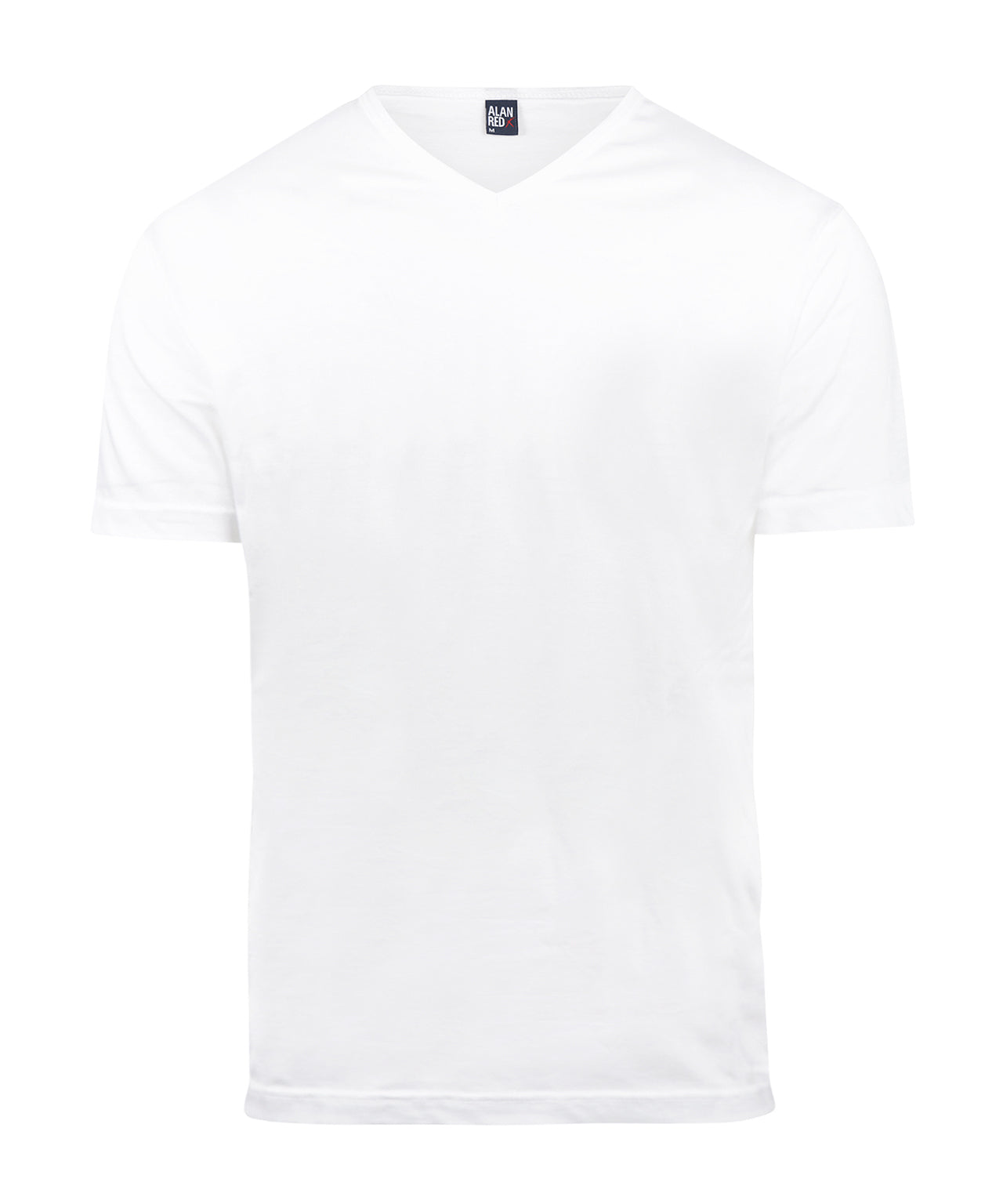 T-Shirt 2er-Pack, schmaler V-Ausschnitt | Weiß