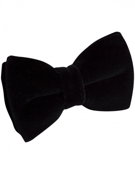 Bowtie Velour | Zwart