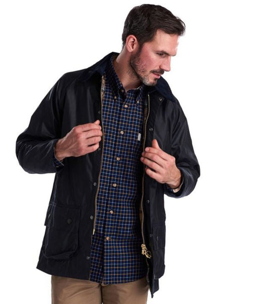 Waxed jacket Beaufort | Navy Blauw