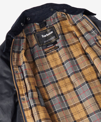 Waxed jacket Beaufort | Navy Blauw