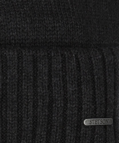 Stetson Beanie Merino | Anthracite Grey