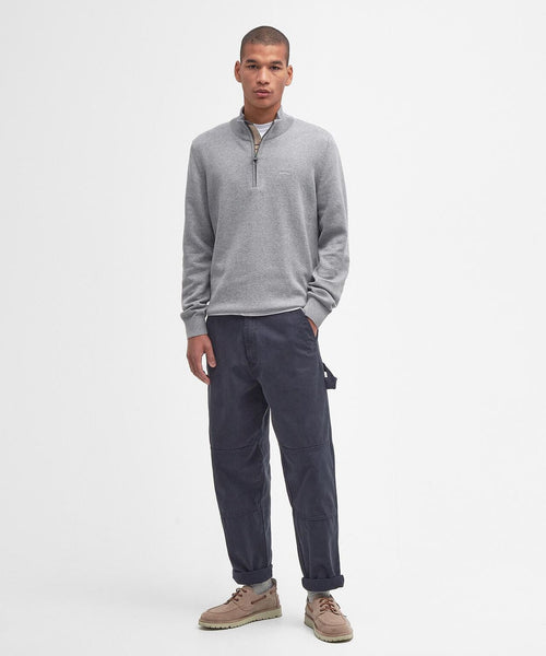 Barbour Cotton Half Zip Pullover | Grijs