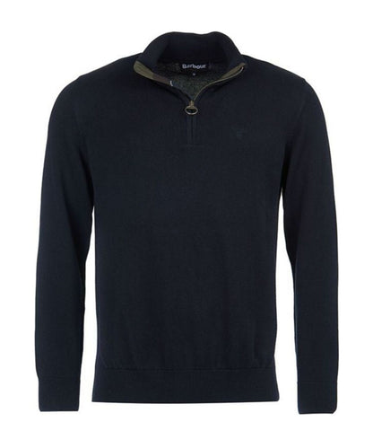 Barbour Cotton Half Zip Pullover | Navy Blue