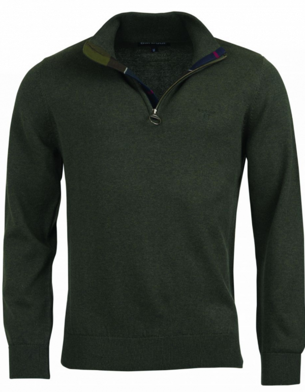 Barbour Cotton Half Zip Pullover | Green