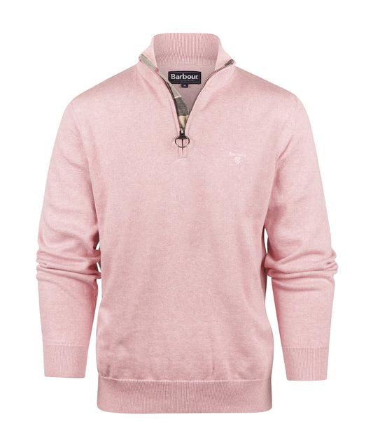 Cotton Half Zip | Pink