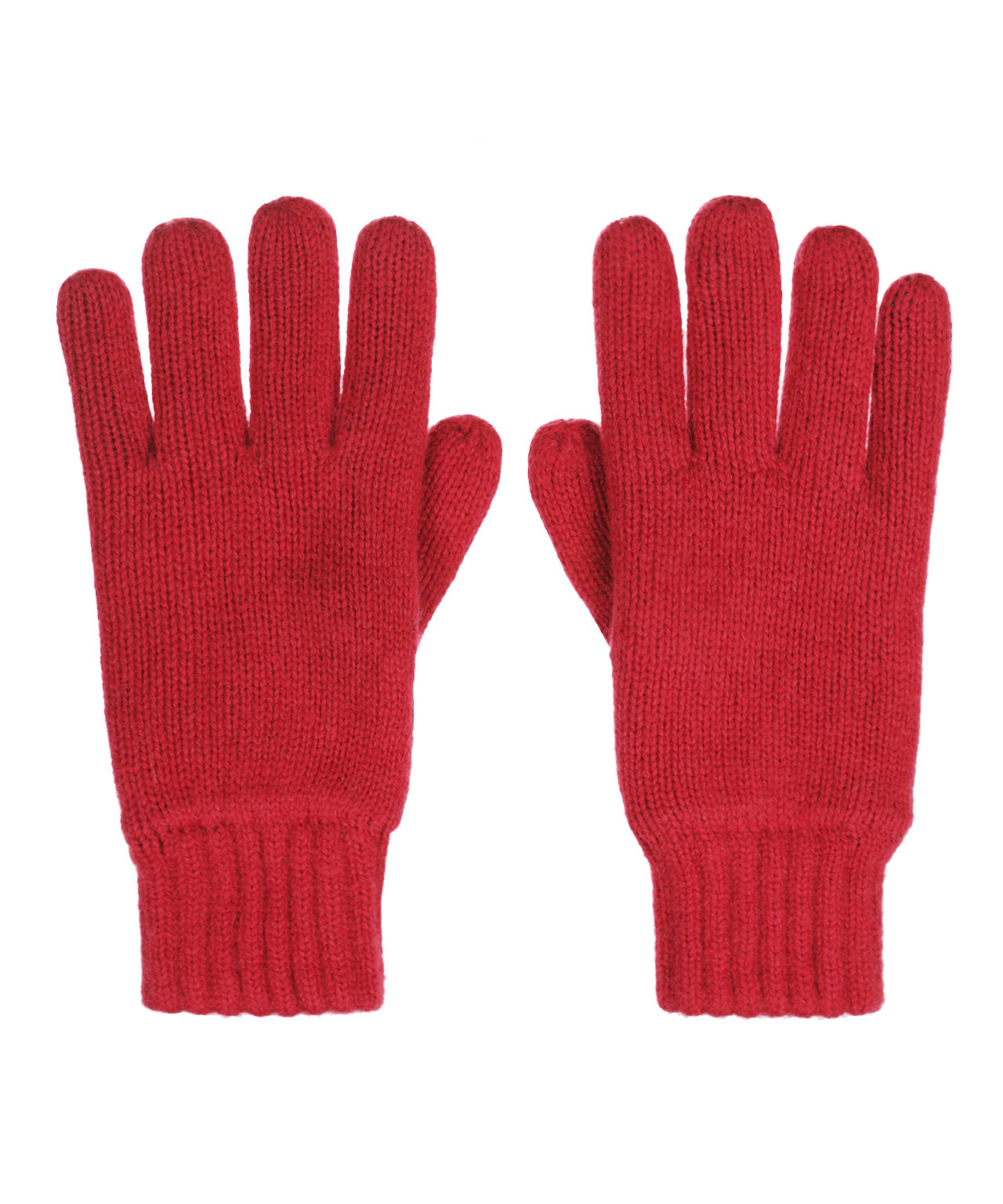 Warme Handschuhe aus Wollmischgewebe | Rot