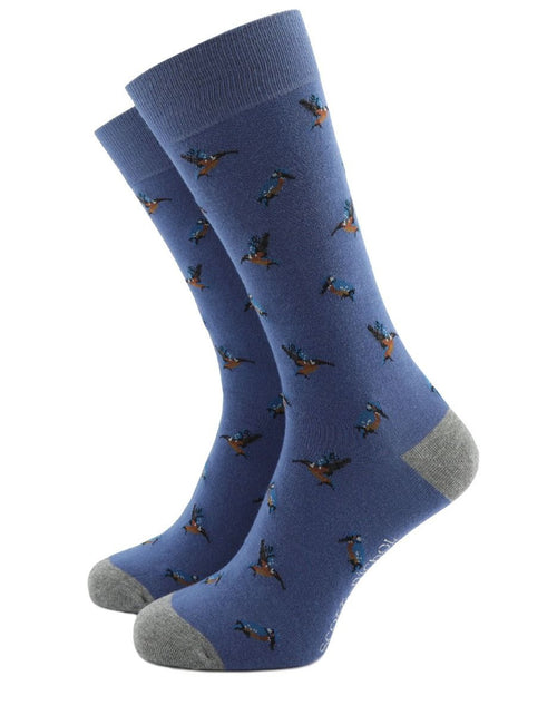 Organic cotton heren sokken | Denim Blauw