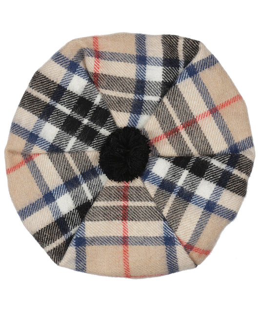 Schotse Ruit Baret | Camel Thompson