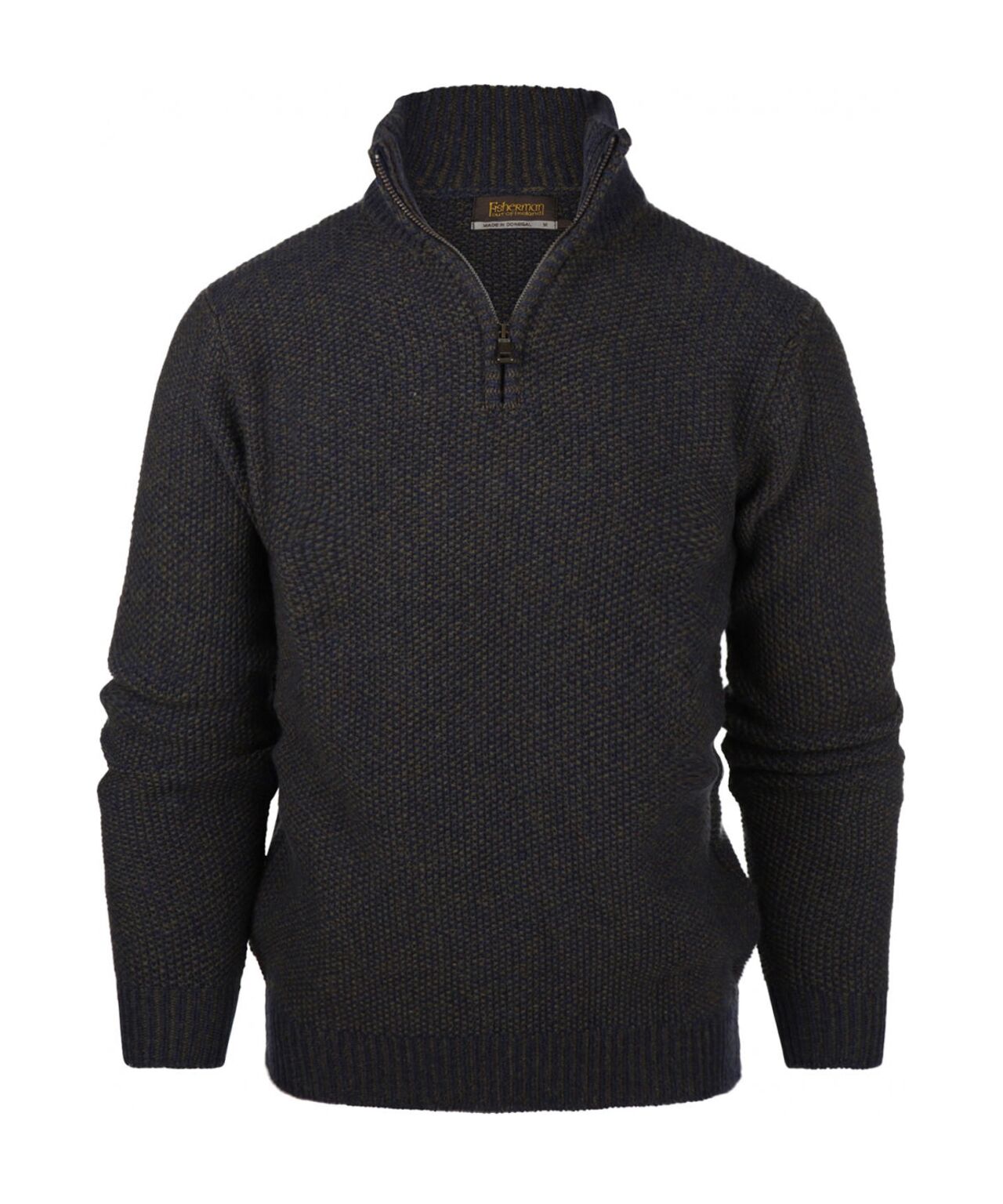 Pullover mit Reißverschluss | Blau