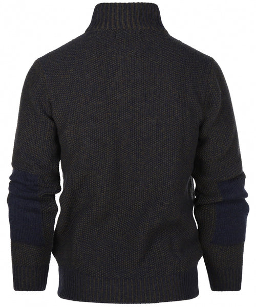 Pullover met rits | Blauw