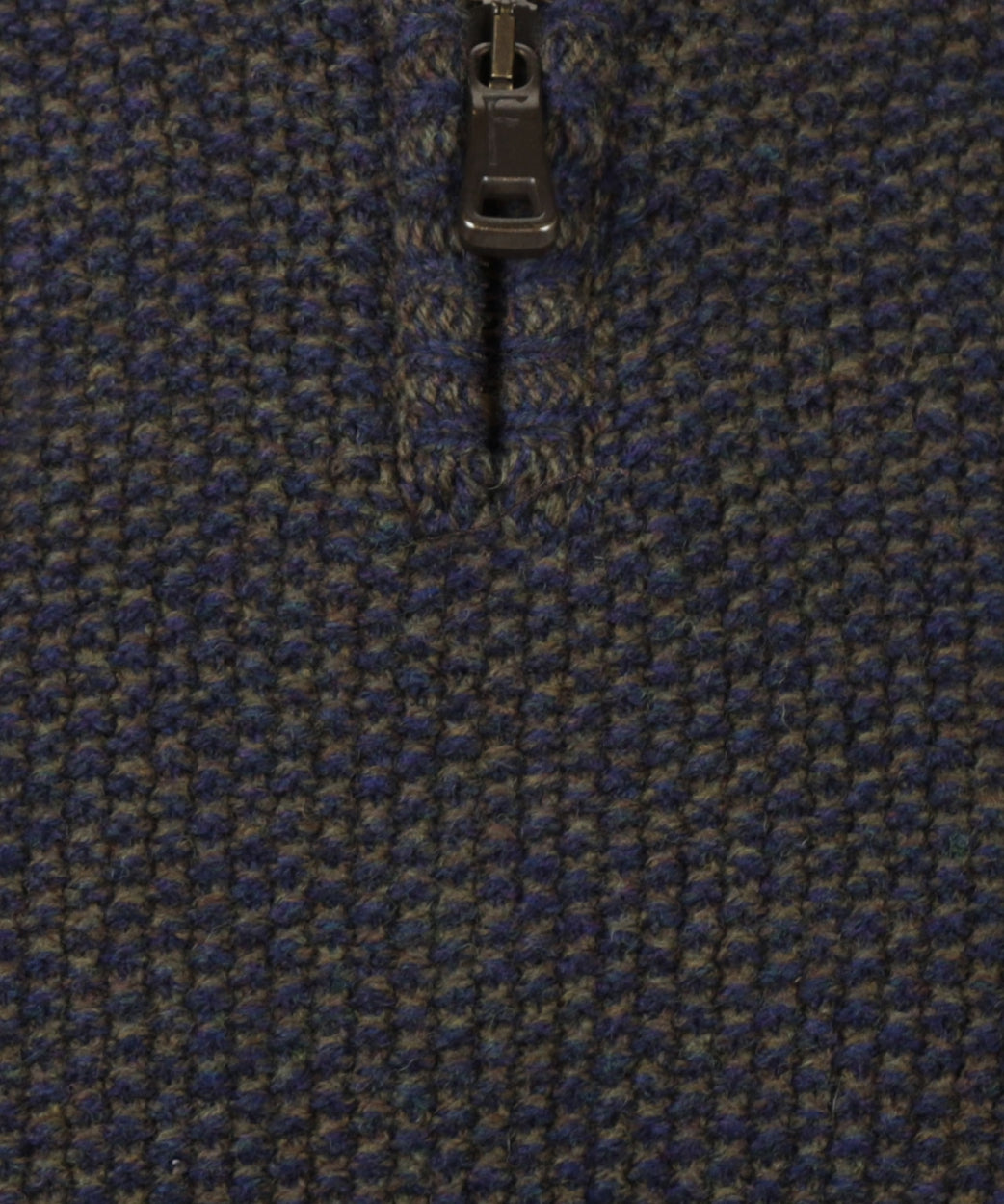 Pullover mit Reißverschluss | Blau