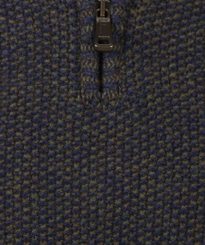 Pullover mit Reißverschluss | Blau