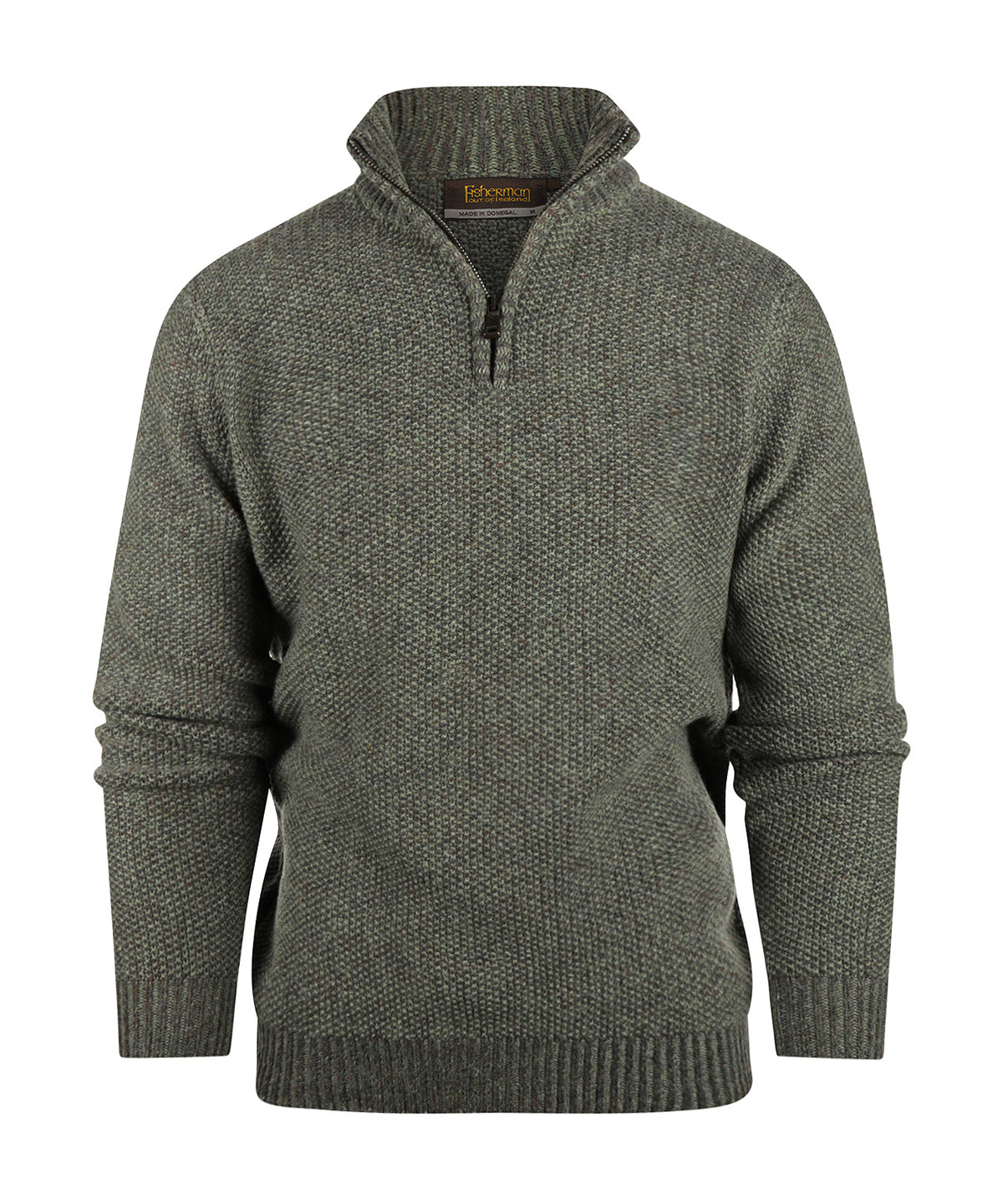 Pullover mit Reißverschluss | Braun